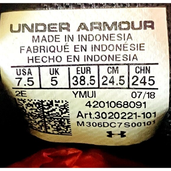 Under Armour Micro G Pursuit Shoes Running Mesh 7.5 Womens Gray Blk 3020221-101 - Picture 3 of 14